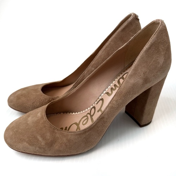 Sam Edelman Stillson Tan Suede Heels - Picture 1 of 9